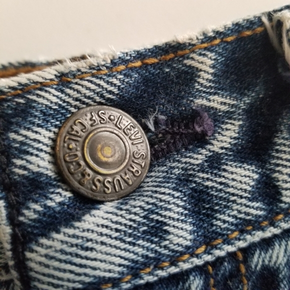 Vintage Levi’s Denim Midi Skirt Made in USA High Rise Size 9 - Picture 8 of 9